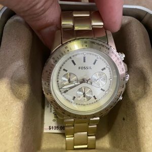 Fossil Stella Champagne Aluminum 